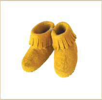 Yellow Felt Wool Boots