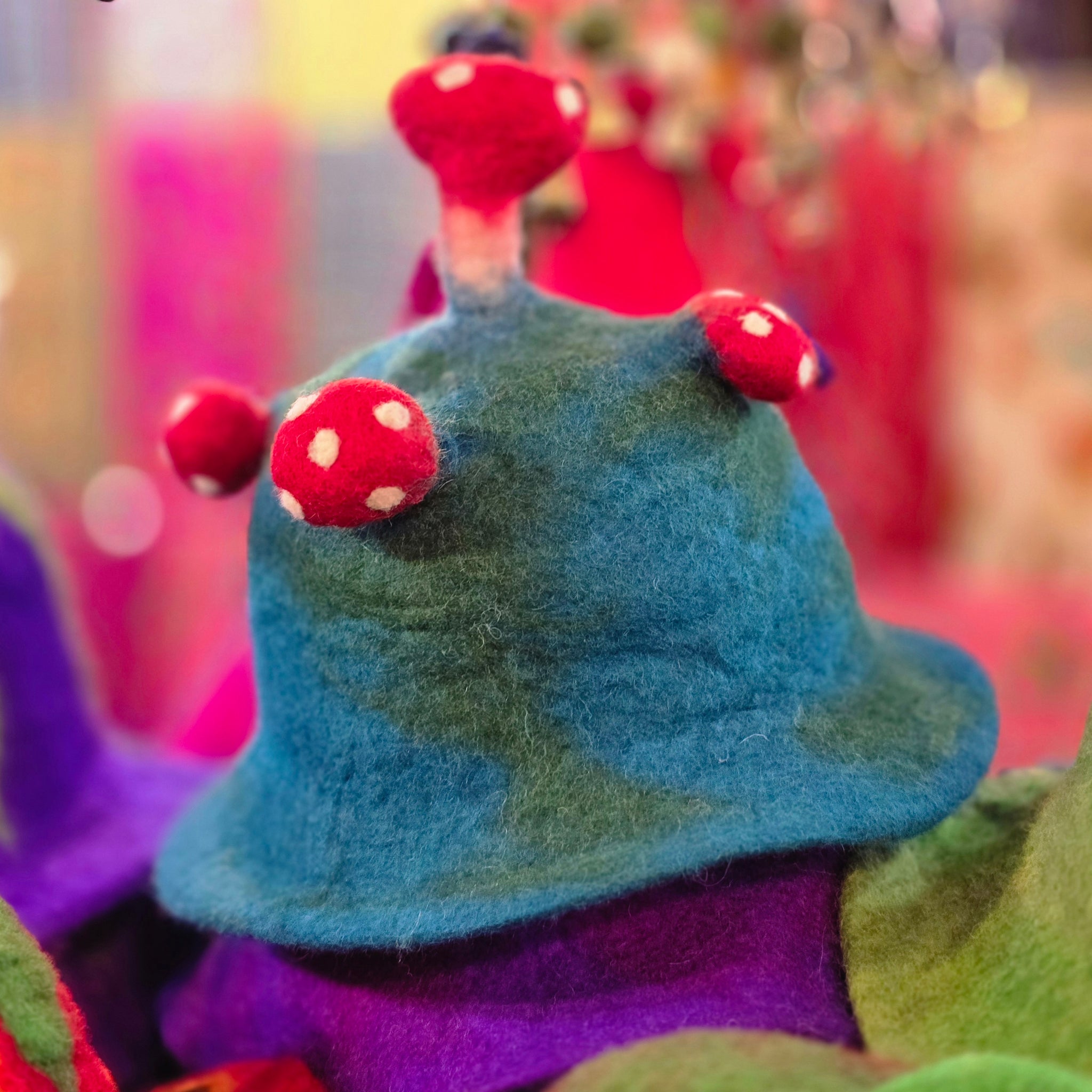 Wool Felt Mushroom Hat