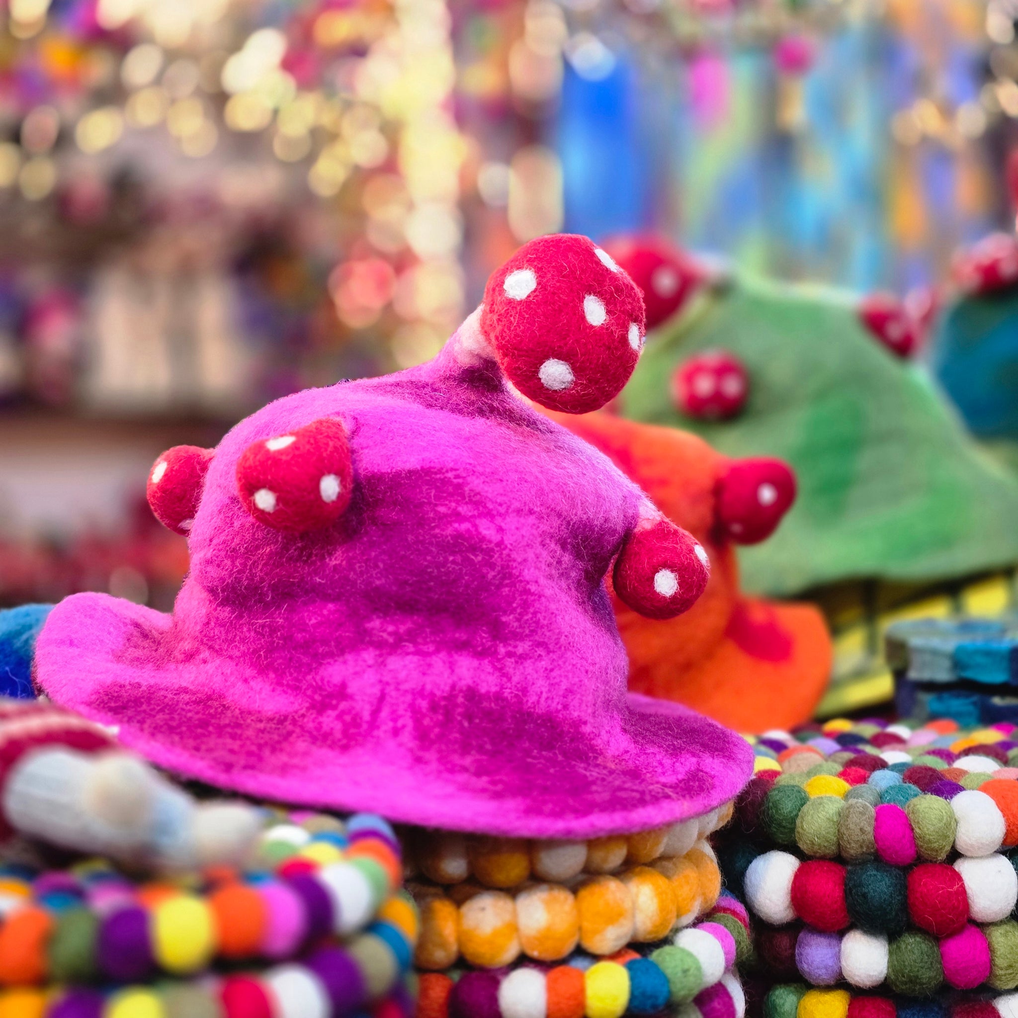 Wool Felt Mushroom Hat