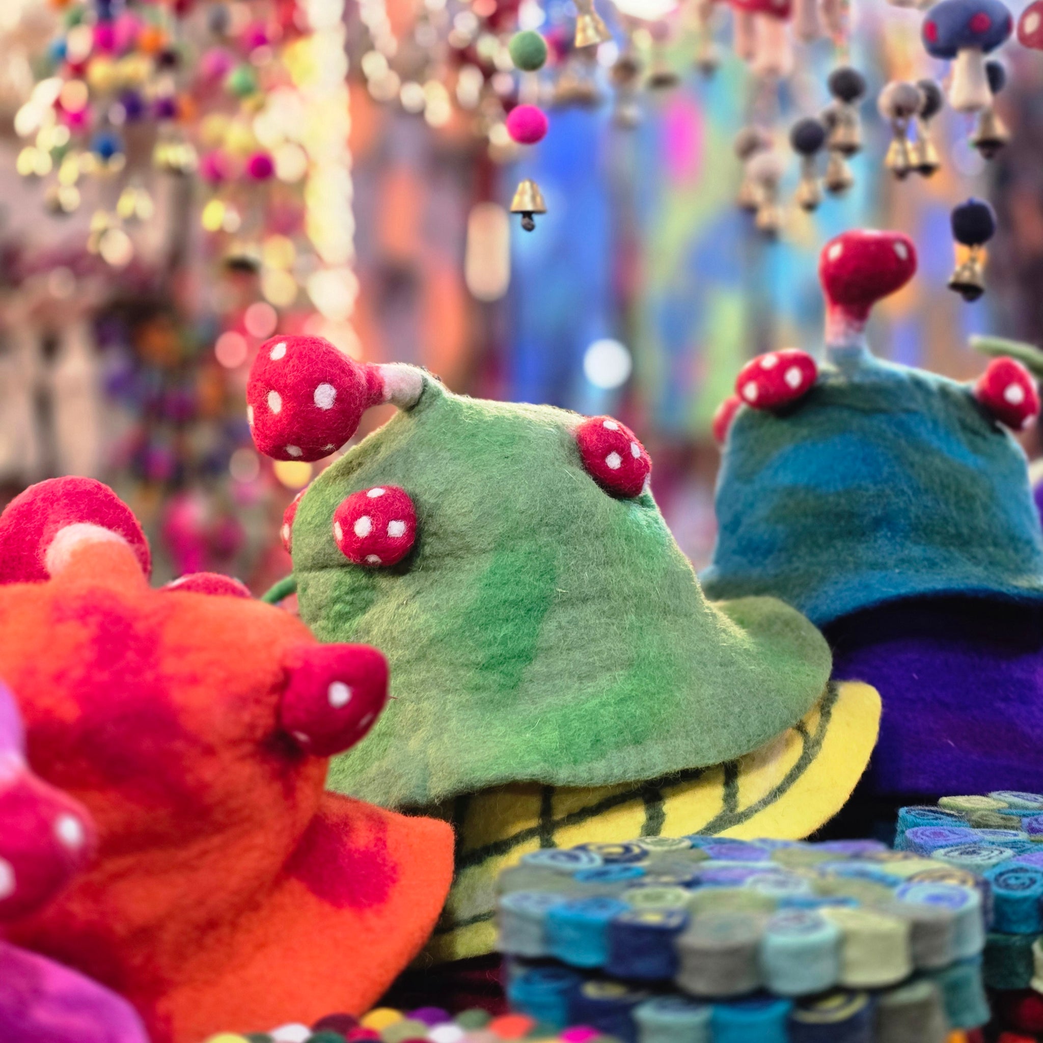 Wool Felt Mushroom Hat