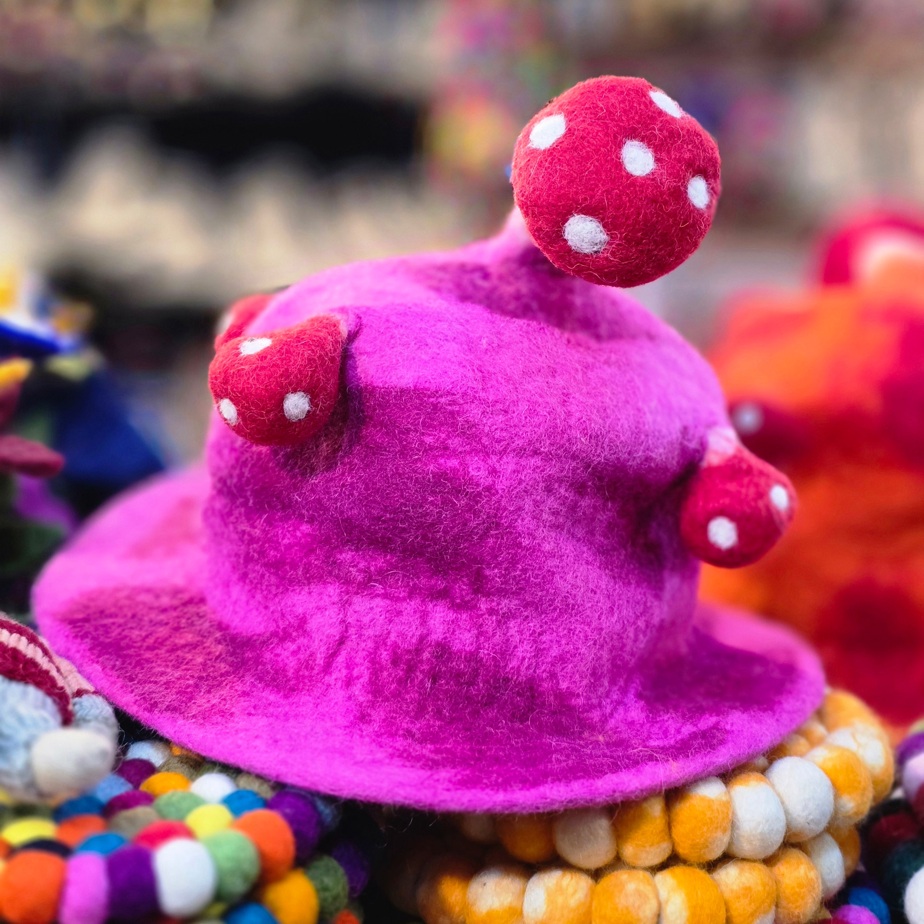Wool Felt Mushroom Hat