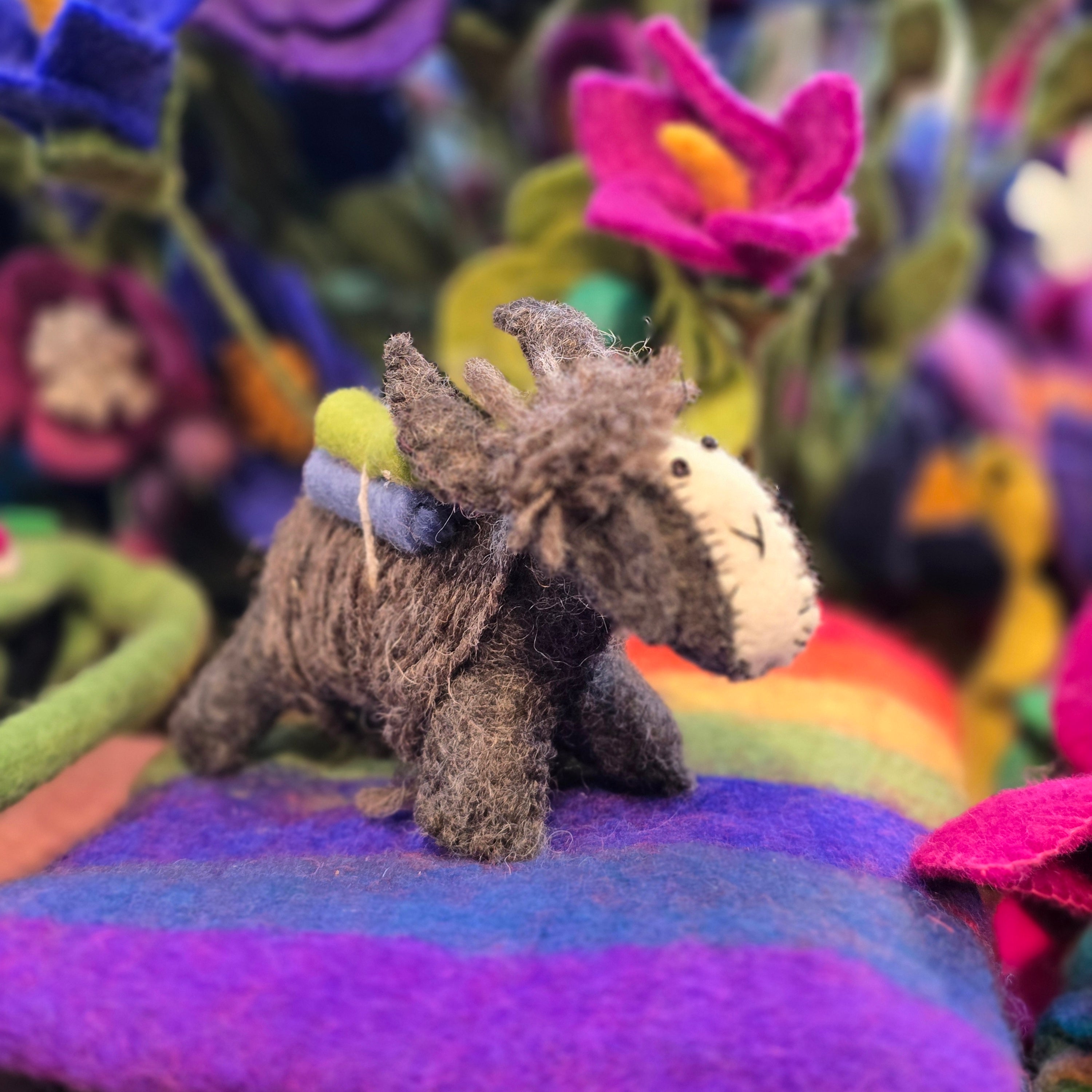 Handmade Felt Yak Toy