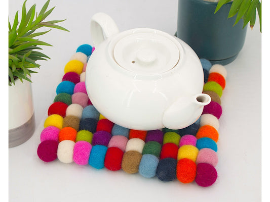 20x20cm Multicolor Felt Trivet