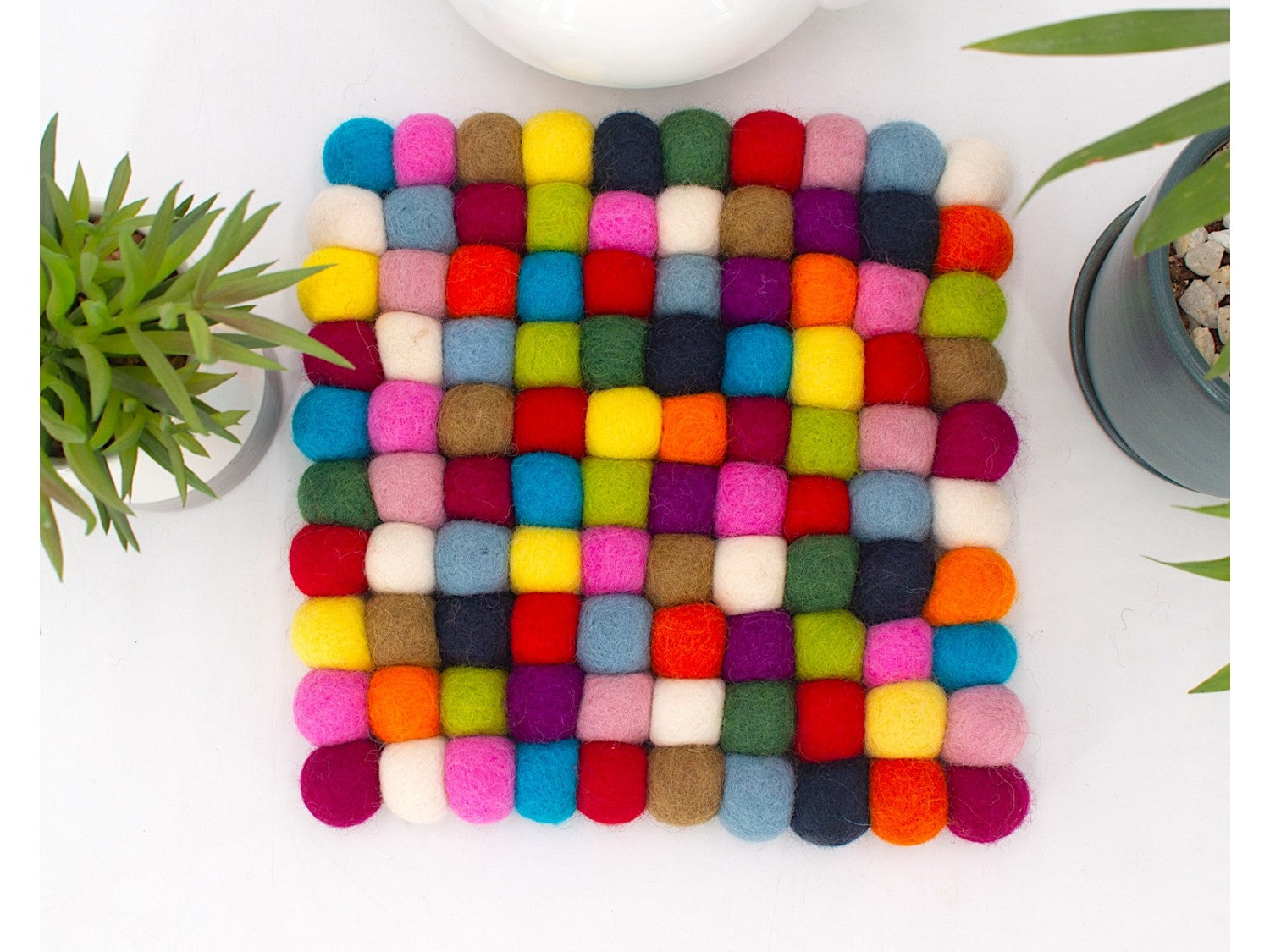 20x20cm Multicolor Felt Trivet