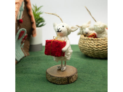 Handmade Wool Felt Christmas Sheep