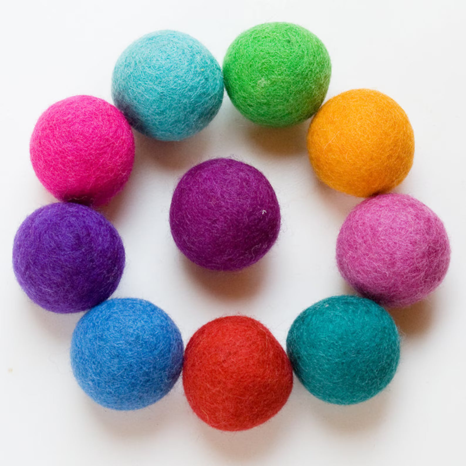 Felt Balls (1cm/1.5cm/2cm/2.5cm/3cm/4cm/)