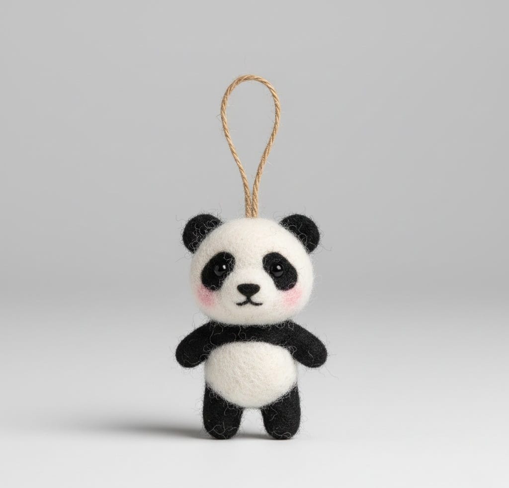 Felt Panda 10cm