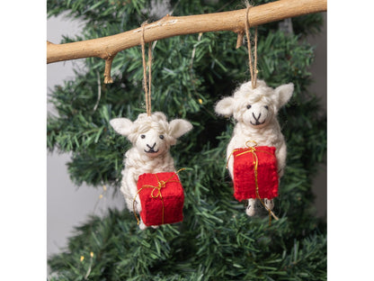 Handmade Wool Felt Christmas Sheep