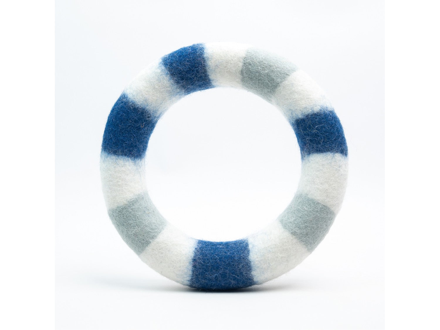 Striped Felt Chew Ring for Dogs