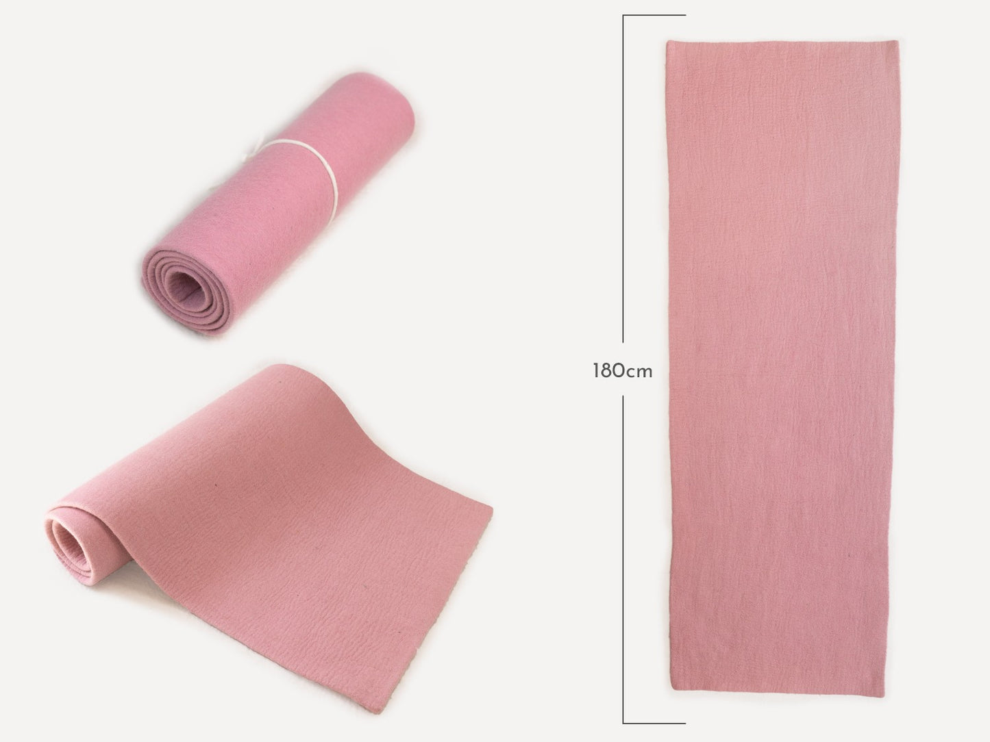 Wool Felt Yoga Mat- Handmade