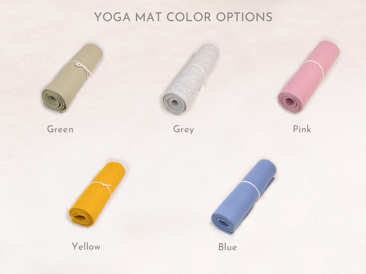 Wool Felt Yoga Mat- Handmade